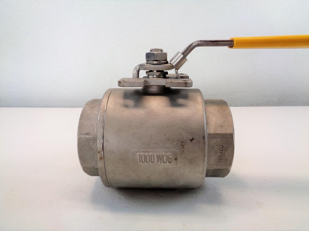 TCI 3" NPT Full Port Ball Valve, 1000 WOG, 316 Stainless Steel